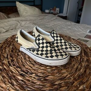Black Checkered Slip-on Vans